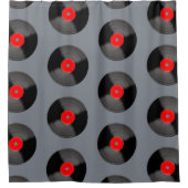 Rideau de douche de l'enregistrement rétro (Devant)