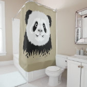 Rideau de douche de l'ours de Panda (En situation)