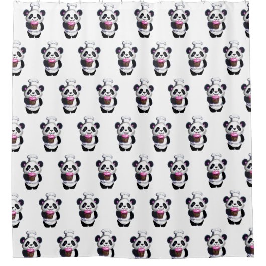 Rideau de douche de l'ours Panda (Devant)
