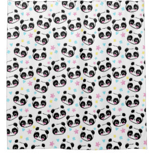 Rideau de douche de l'ours Panda