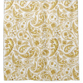 Rideau de douche de luxe Gold Paisley (Devant)