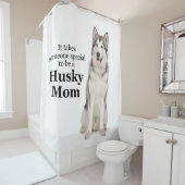 Rideau de douche de maman Husky (En situation)