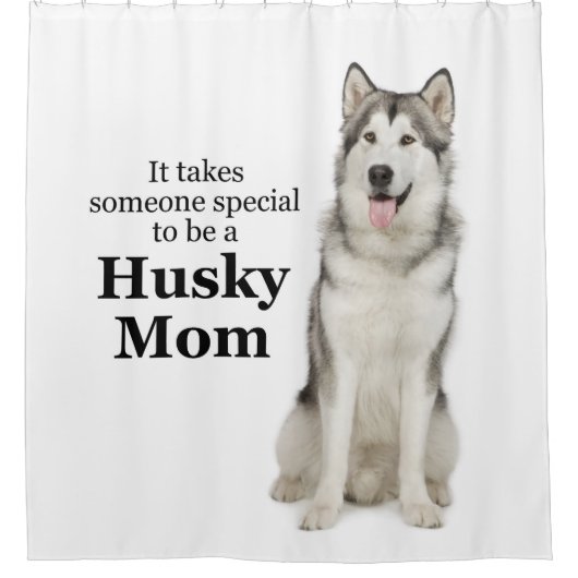 Rideau de douche de maman Husky (Devant)