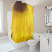 Rideau de douche de marguerite jaune (En situation)