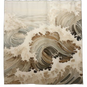 Rideau de douche de mer orageux (Devant)