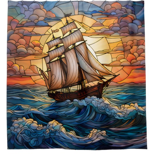 Rideau de douche de navire (Devant)