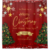 Rideau de douche de Noël (Devant)