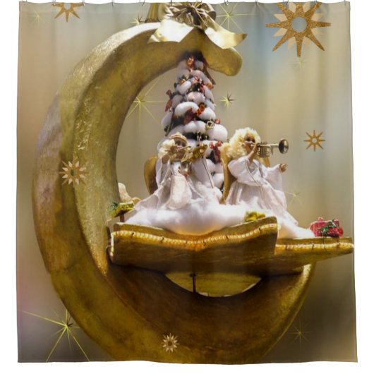 Rideau de douche de Noël, Ange de Noël (Devant)