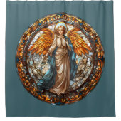 Rideau de douche de Noël Angel (Devant)