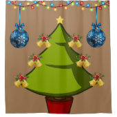 Rideau de douche de Noël, Arbre de Noël (Devant)
