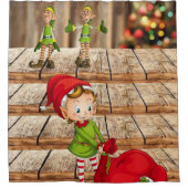 Rideau de douche de Noël, Elfe (Devant)