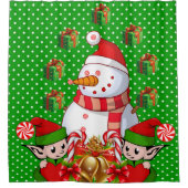 Rideau de douche de Noël, Elfe de neige (Devant)