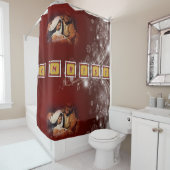 Rideau de douche de Noël, Jésus-Christ (En situation)