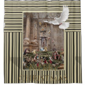 Rideau de douche de Noël, Jesus Stripe (Devant)