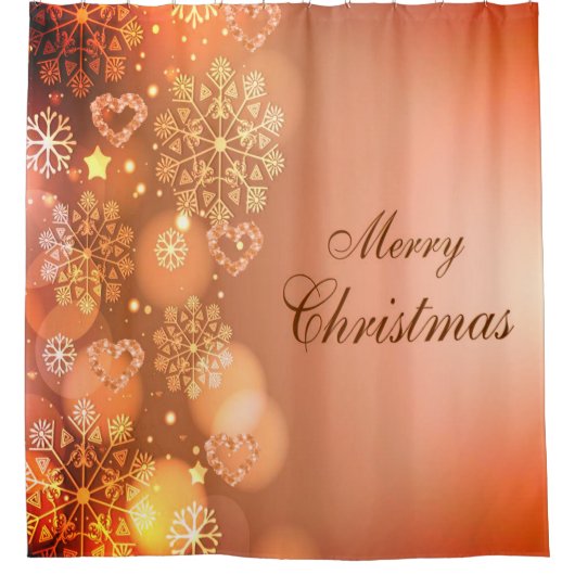 Rideau de douche de Noël, Joyeuse douche de Noël C (Devant)