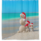Rideau de douche de Noël, Snowman (Devant)