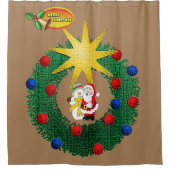 Rideau de douche de Noël, Snowman (Devant)
