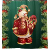 Rideau de douche de Noël, Snowman (Devant)