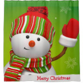 Rideau de douche de Noël/Snowman (Devant)