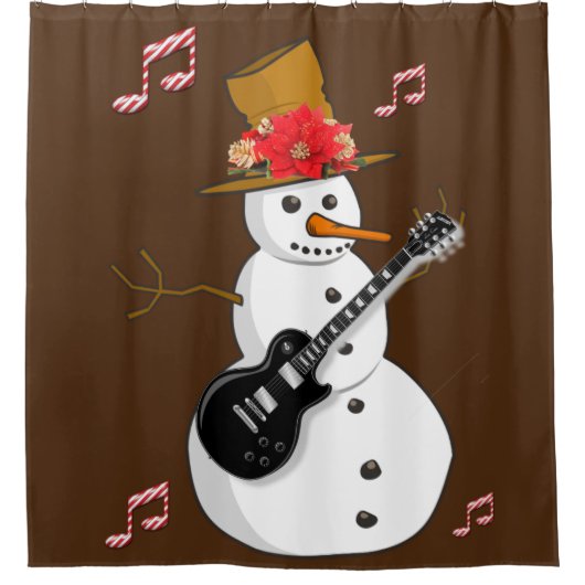 Rideau de douche de Noël, Snowman (Devant)