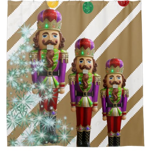 Rideau de douche de Noël, soldat (Devant)