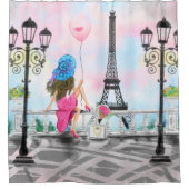 Rideau de douche de Paris avec la Tour Eiffel (Devant)