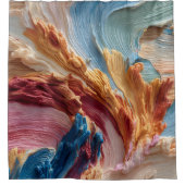 Rideau de douche de peinture abstraite (Devant)