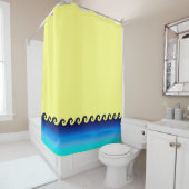 Rideau de douche de plage 72 po x 72 po (En situation)