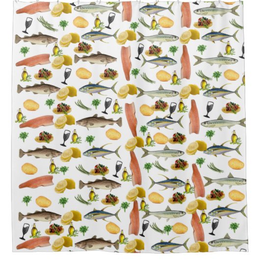 Rideau de douche de poisson (Devant)