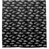 Rideau de douche de poisson rouge - Arrière - plan (Devant)