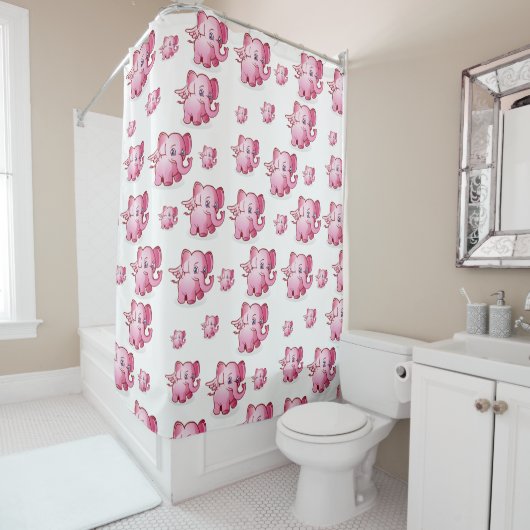 rideau de douche de porc (En situation)