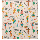 Rideau de douche de position corporelle (Devant)