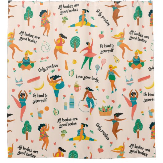 Rideau de douche de position corporelle (Devant)