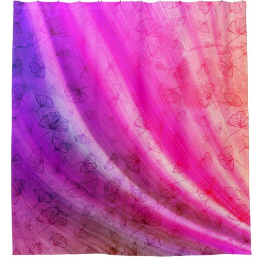 rideau de douche de rêve rose (Devant)