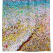 Rideau de douche de rive du lac Michigan (Devant)