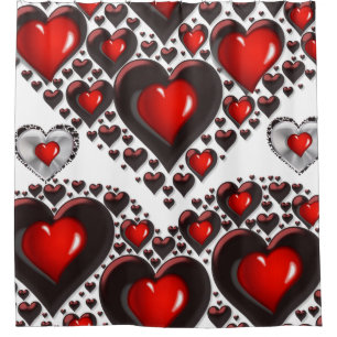 Rideau de douche de Saint Valentin