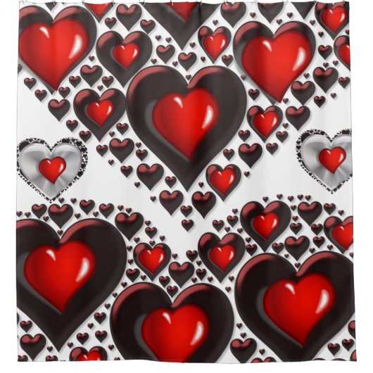Rideau de douche de Saint Valentin (Devant)