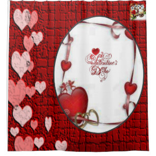 Rideau de douche de Saint Valentin