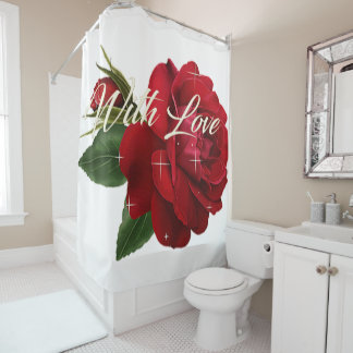 Rideau de douche de Saint Valentin