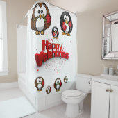 Rideau de douche de Saint Valentin (En situation)