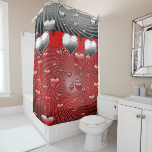 Rideau de douche de Saint Valentin
