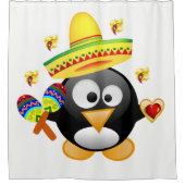 Rideau de douche de Saint Valentin, Penguin (Devant)