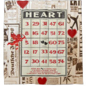 Rideau de douche de Saint Valentin, Vintage (Devant)