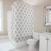 Rideau de douche de salle de bain moderne gris neu (En situation)