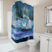 Rideau de douche de sirène (En situation)