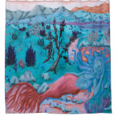 Rideau de douche de sirène du désert (Devant)