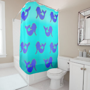 Rideau de douche de sirènes