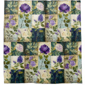 Rideau de douche de style patchwork vintage (Devant)
