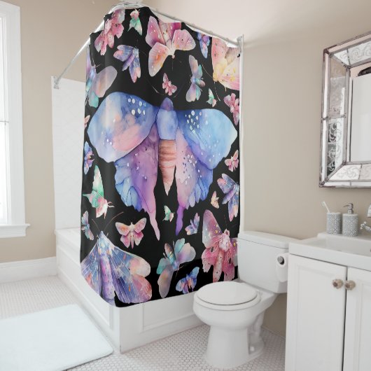 Rideau de douche de teint (En situation)