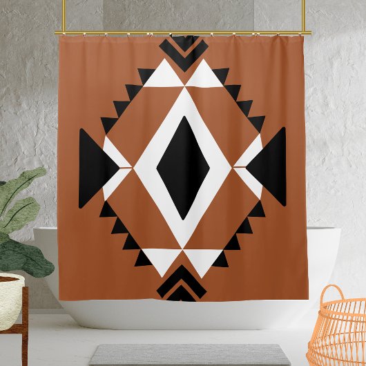 Rideau de douche de Terracotta-Chic Boho